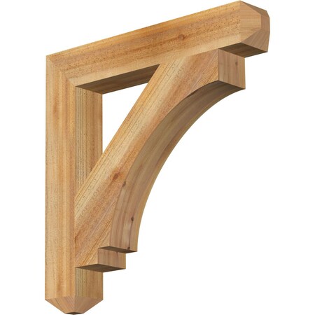 Ekena Millwork Imperial Craftsman Rough Sawn Bracket, Western Red Cedar, 4"W x 26"D x 26"H BKT04X26X26IMP04RWR